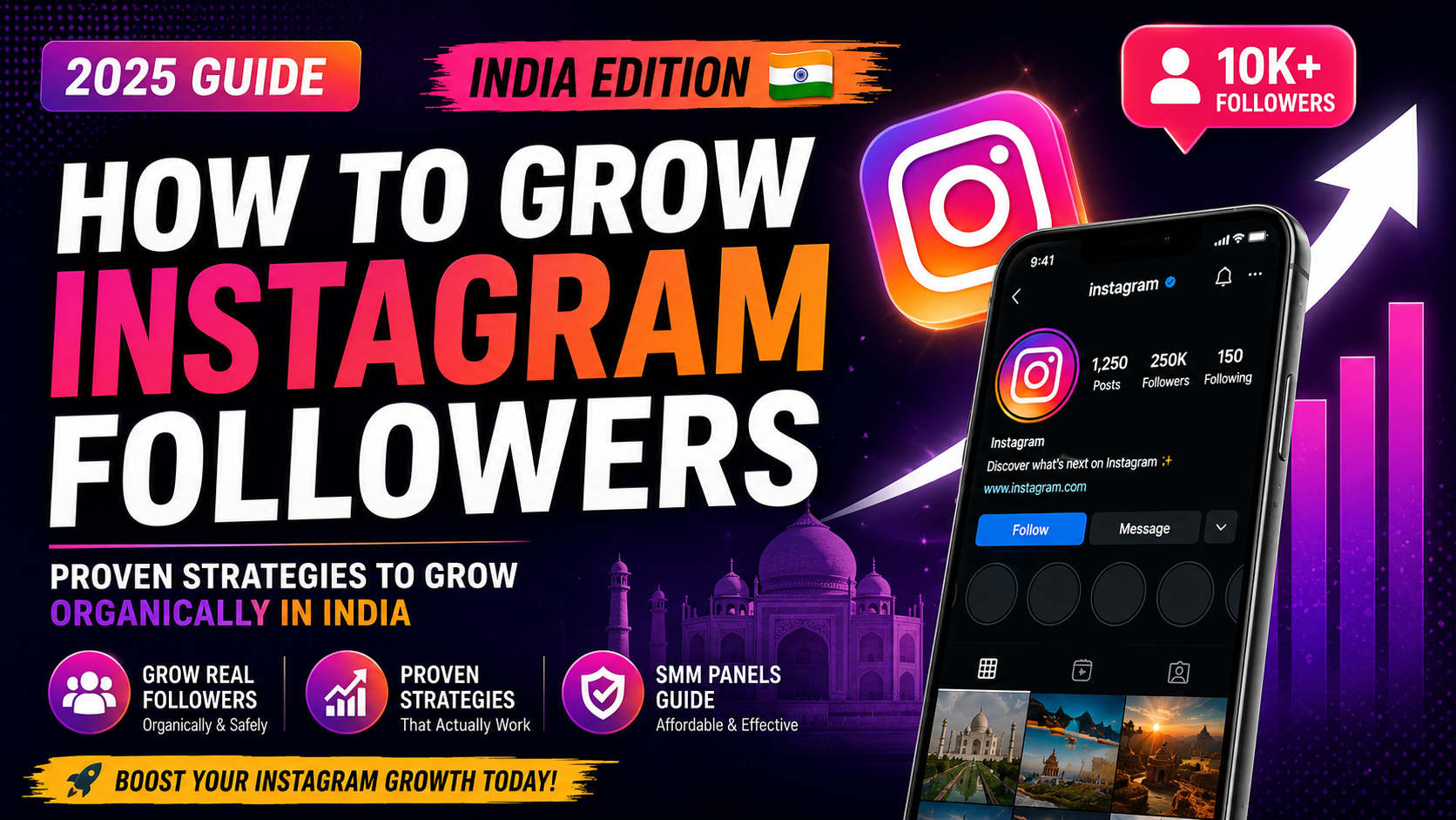 How to Grow Instagram Followers in India (2025 Guide)